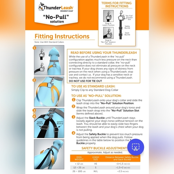 NWOT Thunderleash and collar - Picture 5 of 6